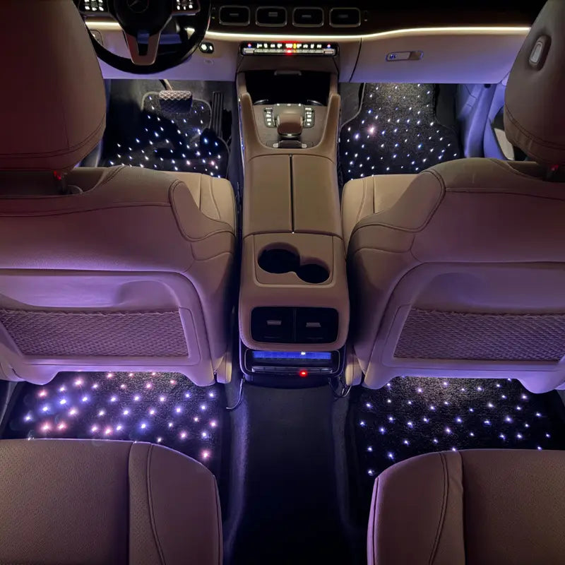 RGBW Starlight Car Floor Mats | APP & Remote Controlled Universal Car Star Floor Mats