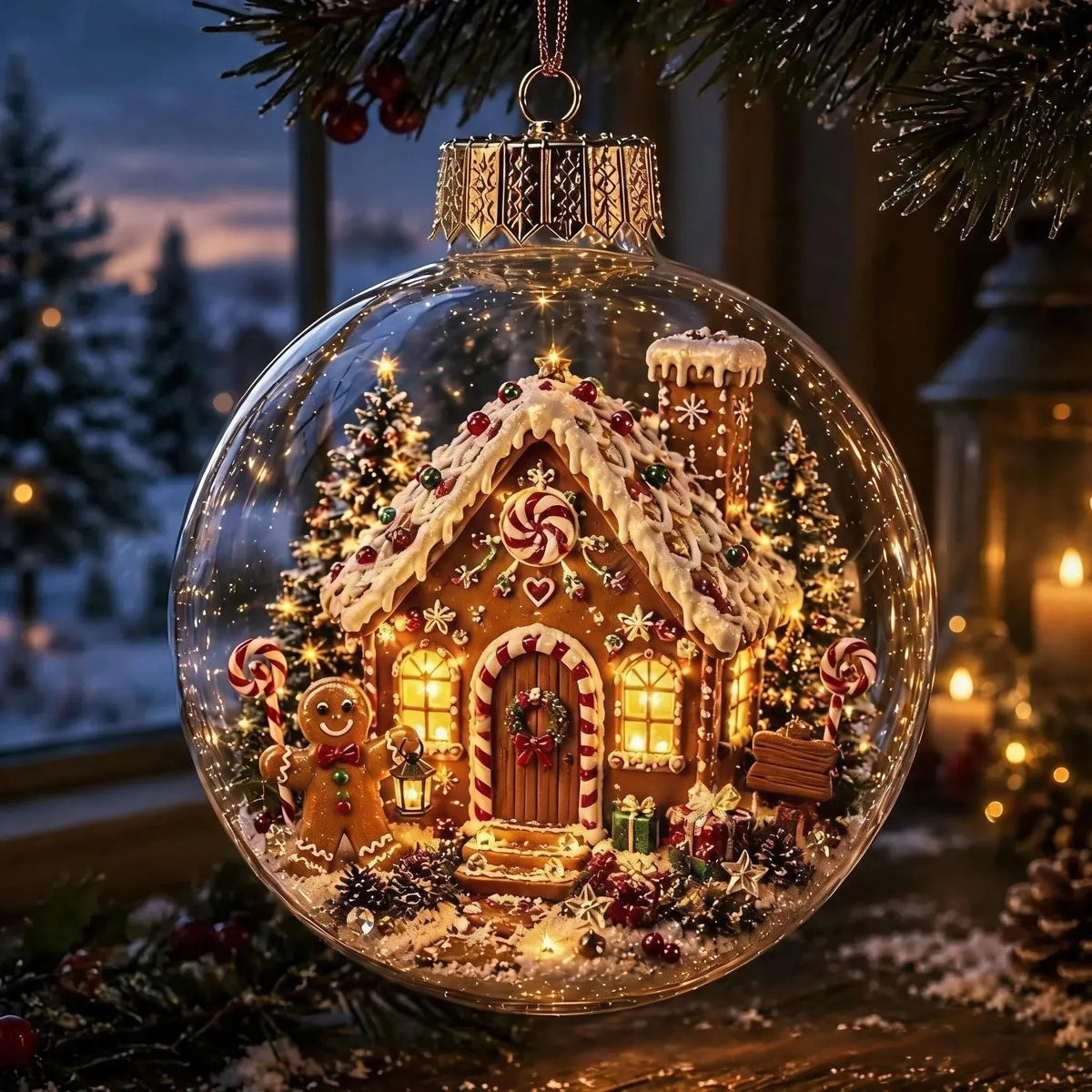 Glowing Christmas Diorama Ornament — A Tiny Holiday World