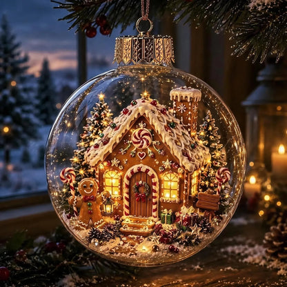 Glowing Christmas Diorama Ornament — A Tiny Holiday World
