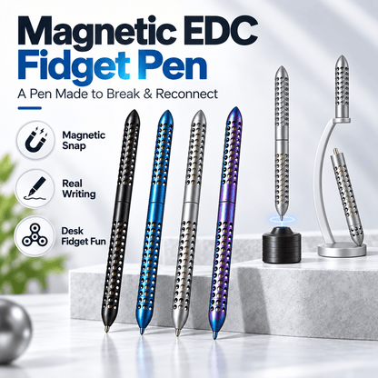 🖊️Magnetic EDC Fidget Pen –⚙️ A Pen Made to Break & Reconnect