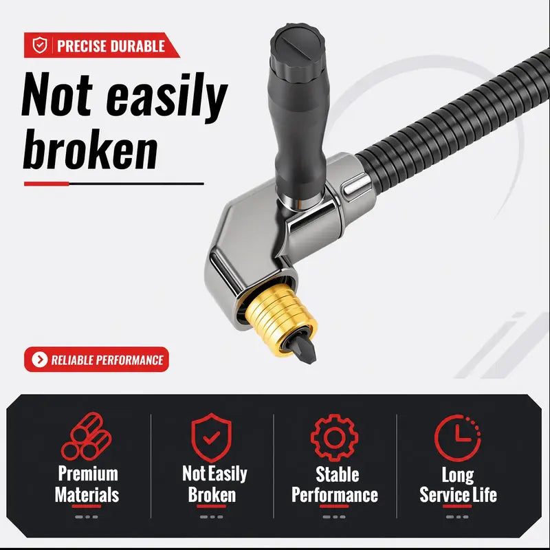 90° Right Angle Drill Attachment — Reach Tight Corners Without Removing Everything Apart