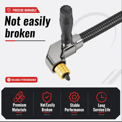 90° Right Angle Drill Attachment — Reach Tight Corners Without Removing Everything Apart