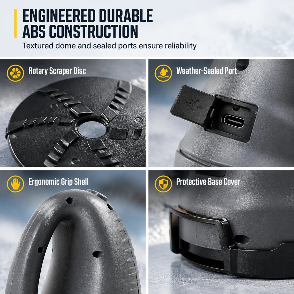 🚗⚡ Electric Car Windshield Snow Scraper & De-Icing Tool for Fast Winter Snow Removal 🌨️🧊💨