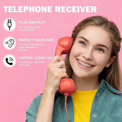☎️ Retro USB-C Phone Handset – Wired Vintage Receiver for Smartphones