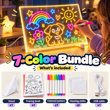 🎨Magic Drawing Board for Kids – 🌈Draw, Glow & Erase🎁 Fun Create Gift for Boys &Girls