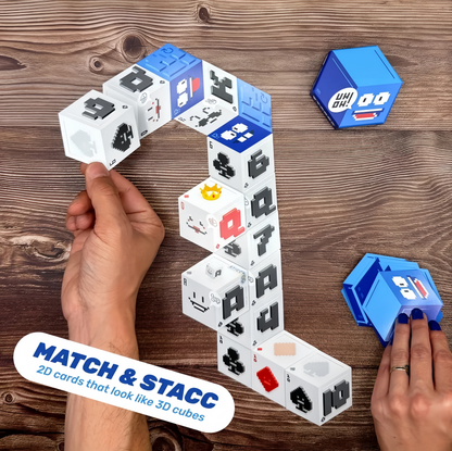 🔥Last Day 50% OFF - ⚡ 3D Energy Edition Card Game | Fast-Paced Stacking Strategy Party Game for Family & Adults Ages 8+