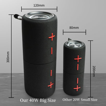 🔥 40W 2-in-1 Split Stereo Speaker – Detachable TWS Audio, IPX6 & Dynamic Lighting