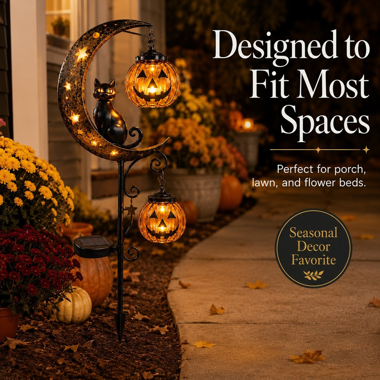 🎃 Halloween Early Bird Sale | 49% OFF Pumpkin Moon Garden Stake Light(📦Buy 2 Free Shipping)