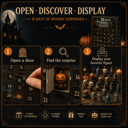 ✨31 Nights of Fright Halloween Countdown Box-Open a surprise box every day!