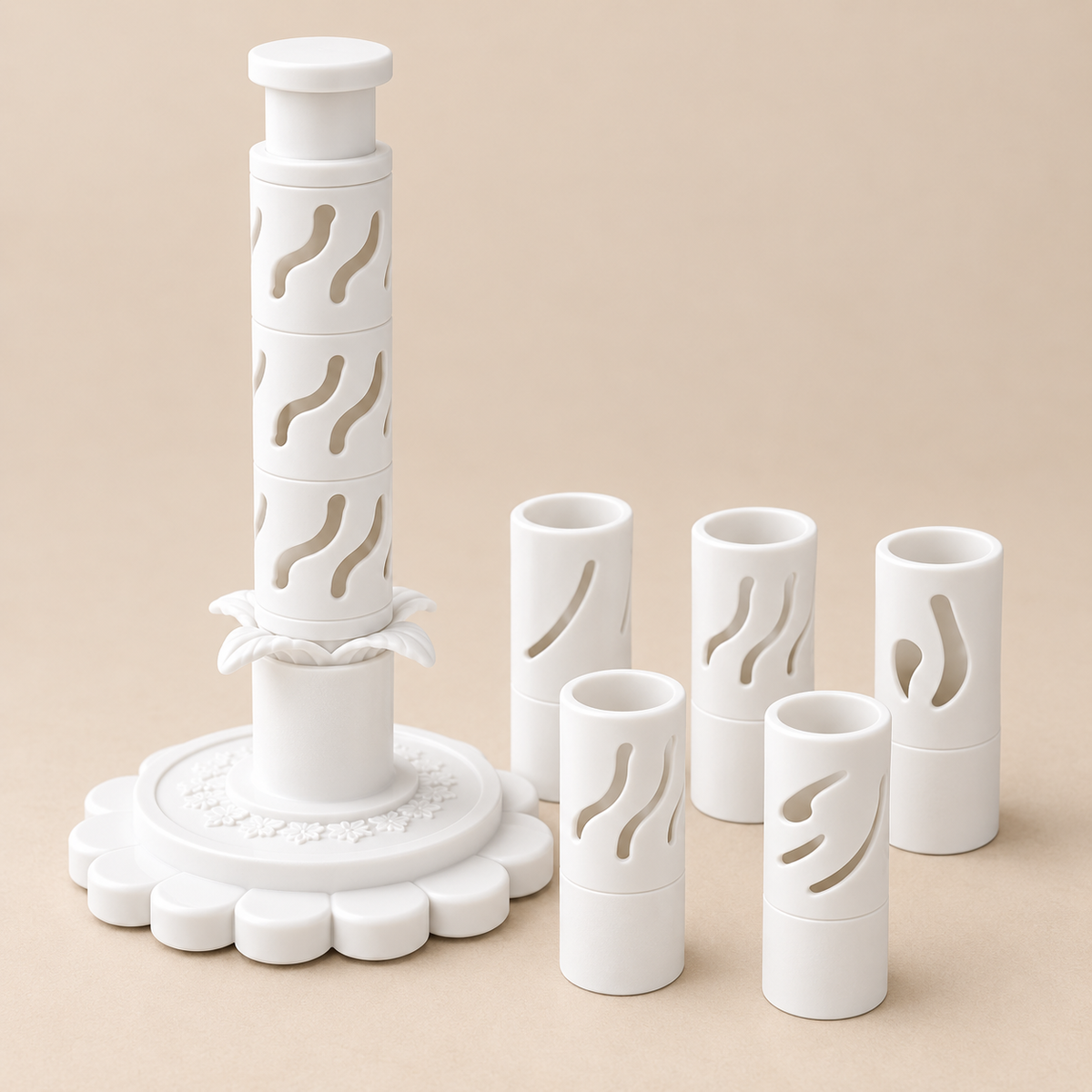 Stack & Press Clay Flower Maker Set for Kids