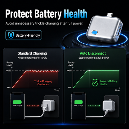 140W Type-C Automatic Charging Stopper - Multifunction Adapter Chargers with 240W Data Cable