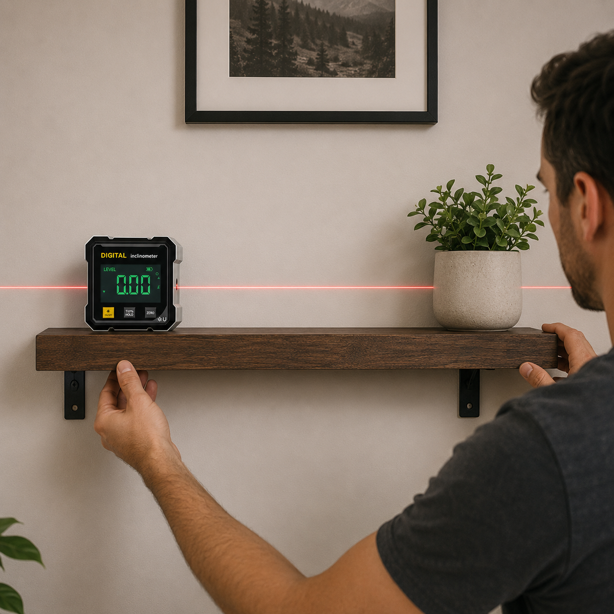 🎯 Digital Laser Angle Finder with Magnetic Base – Get It Straight the First Time