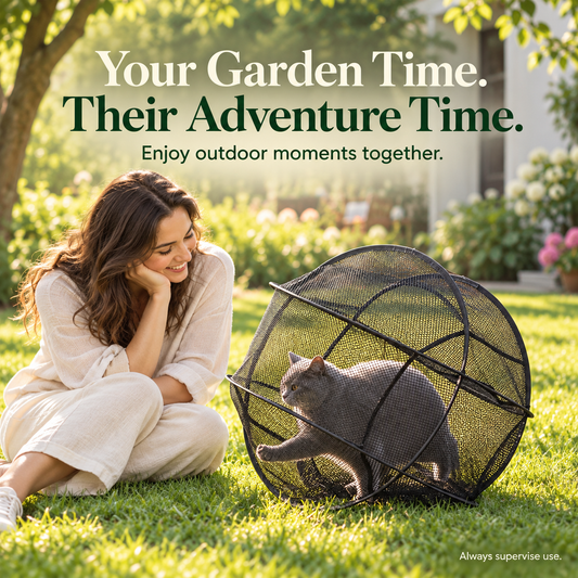 🔥New Portable 360° Cat Playpen – Their Safe Little Space Anywhere