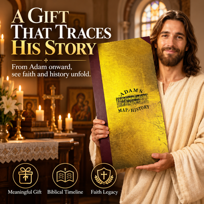 📜 Adams Time Chart 3.0 – 23-Ft Fold-Out Bible & World History Timeline | Premium Gold-Foil Edition