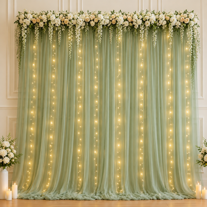 ❤️Dreamy Tulle Curtain Lights Set