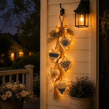 🤎 Hanging Heart Wall Decor-Bring Rustic Warmth Into Your Home