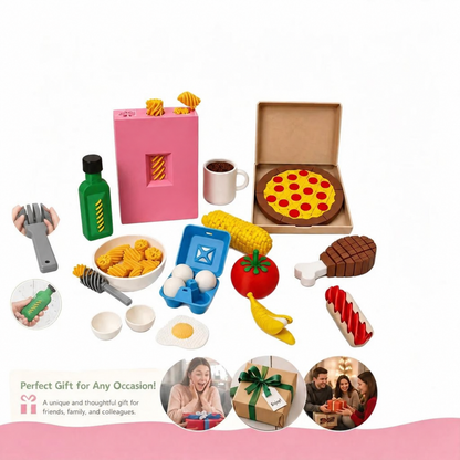 🥣3D Pretend Food Play Set – Interactive Pasta Kitchen Toys
