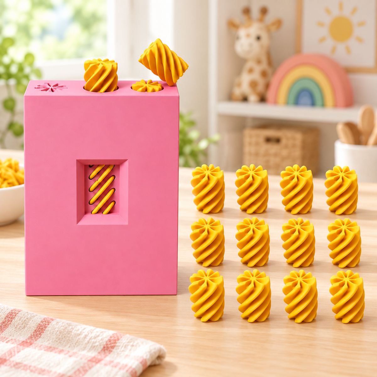 🥣3D Pretend Food Play Set – Interactive Pasta Kitchen Toys