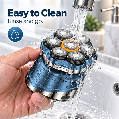 🪒 7D Rotary Head Shaver Kit — Waterproof & Easy to Use