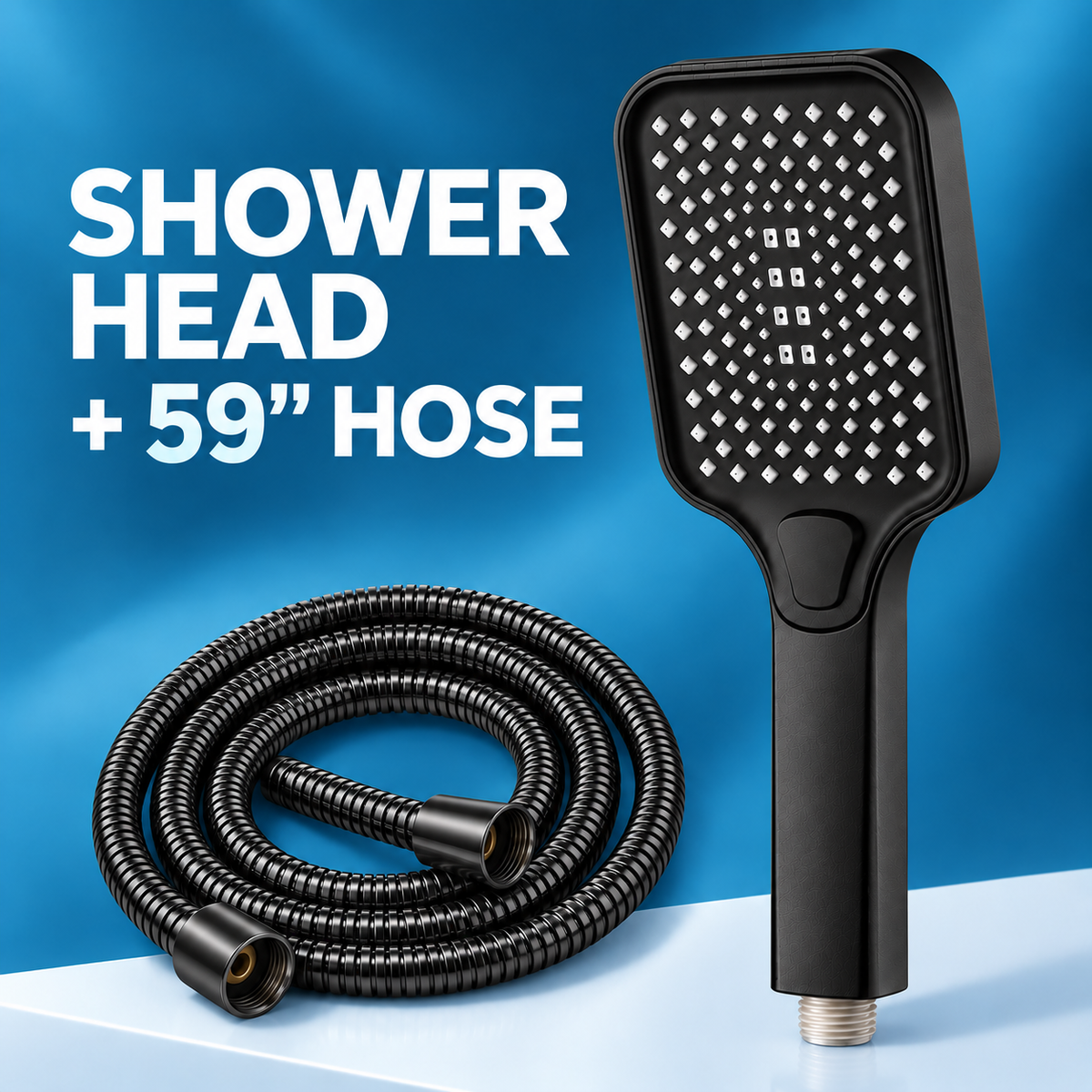 🚿 Tired of Weak Water Pressure? 4-Mode High-Pressure Handheld Showerhead