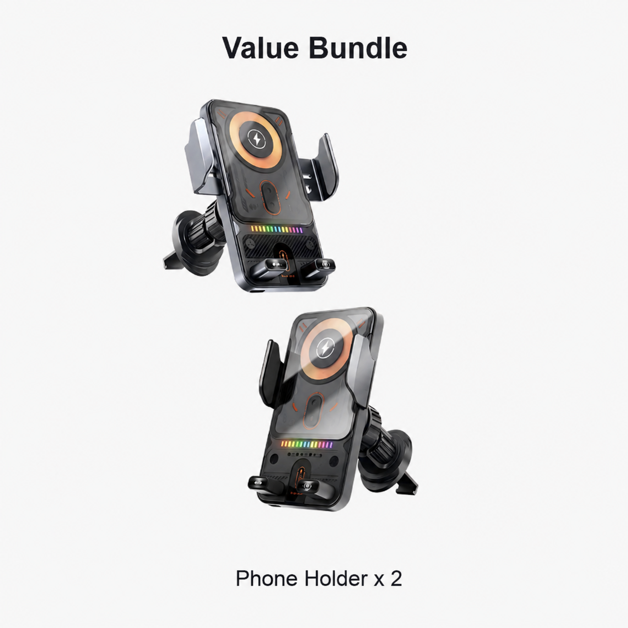 🔥HOT SALE 50% OFF🎁⚡Over 50K sold! 📱Smart 2-in-1 Car Rotating Mobile Phone Holder & Wireless Charger⚡