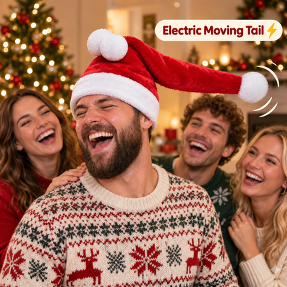 🎉 Electric Plush Party Hat — Make Every Holiday Photo Funnier