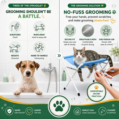 Cat Grooming Hammock, Pet Paw Bathing Wash Hammock Stand Bath For Dogs, Cats
