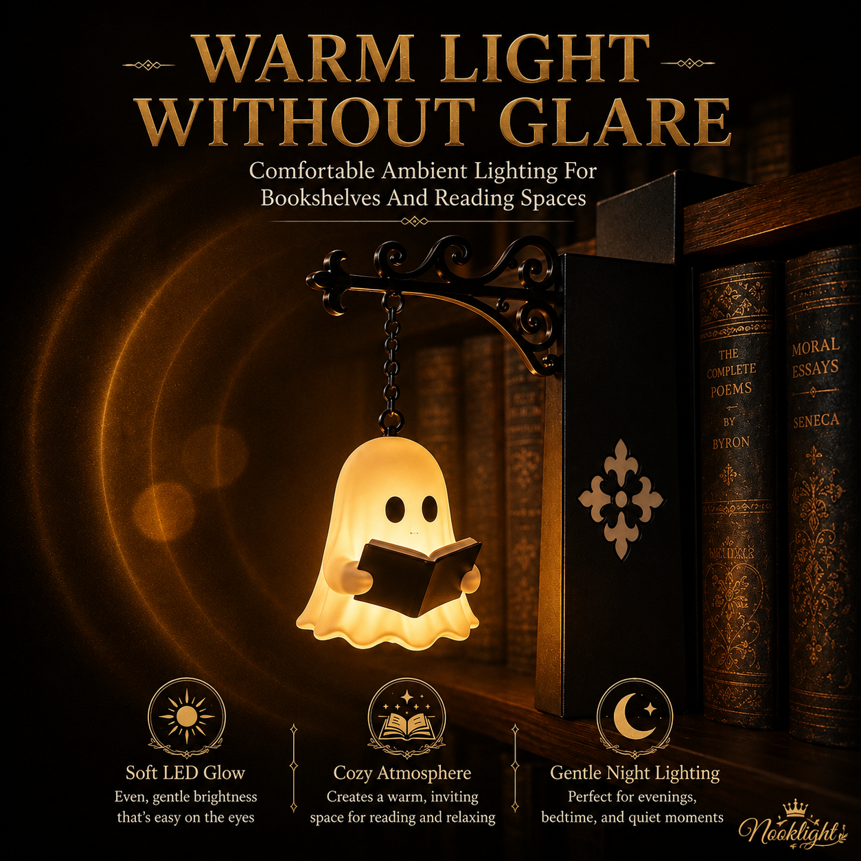 Ghost Bookshelf Lantern