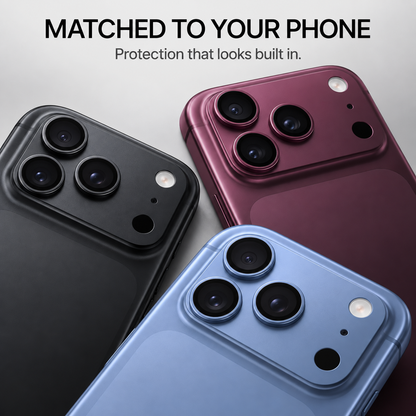 iPhone 18/17 Camera Lens Protector, 9H Tempered Glass AR Anti-Glare Full Coverage