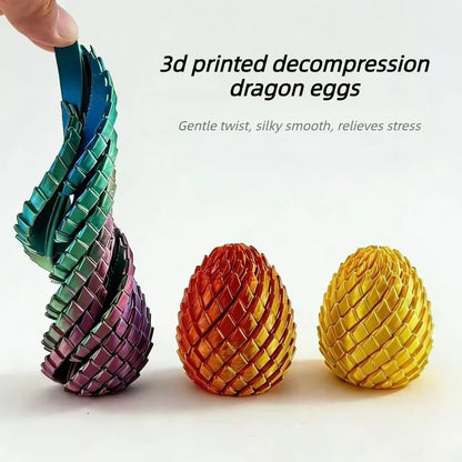 3D Printed Twisted Dragon Egg – Sensory Fidget & Stress Relief Toy