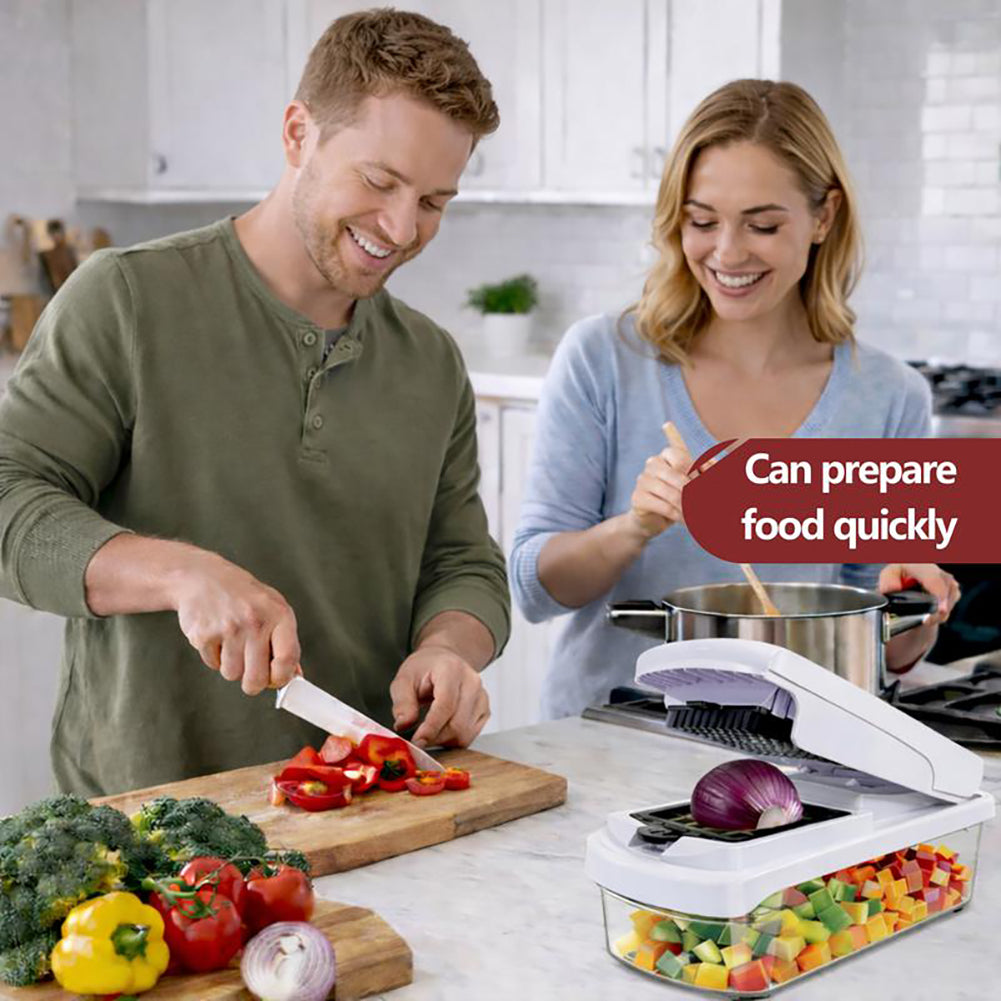 15 In 1 Multifunctional Food Cutter Vegetable Chopper 8 Different Blades With Container Slicers Dicer For Kitchen Cooking