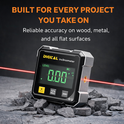🎯 Digital Laser Angle Finder with Magnetic Base – Get It Straight the First Time