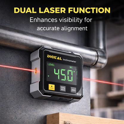 🎯 Digital Laser Angle Finder with Magnetic Base – Get It Straight the First Time