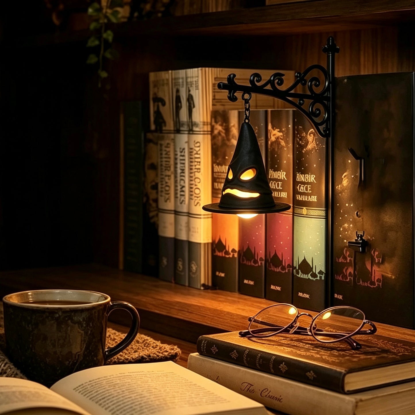 📚Clip‑On Bookshelf Hanging Night Light✨