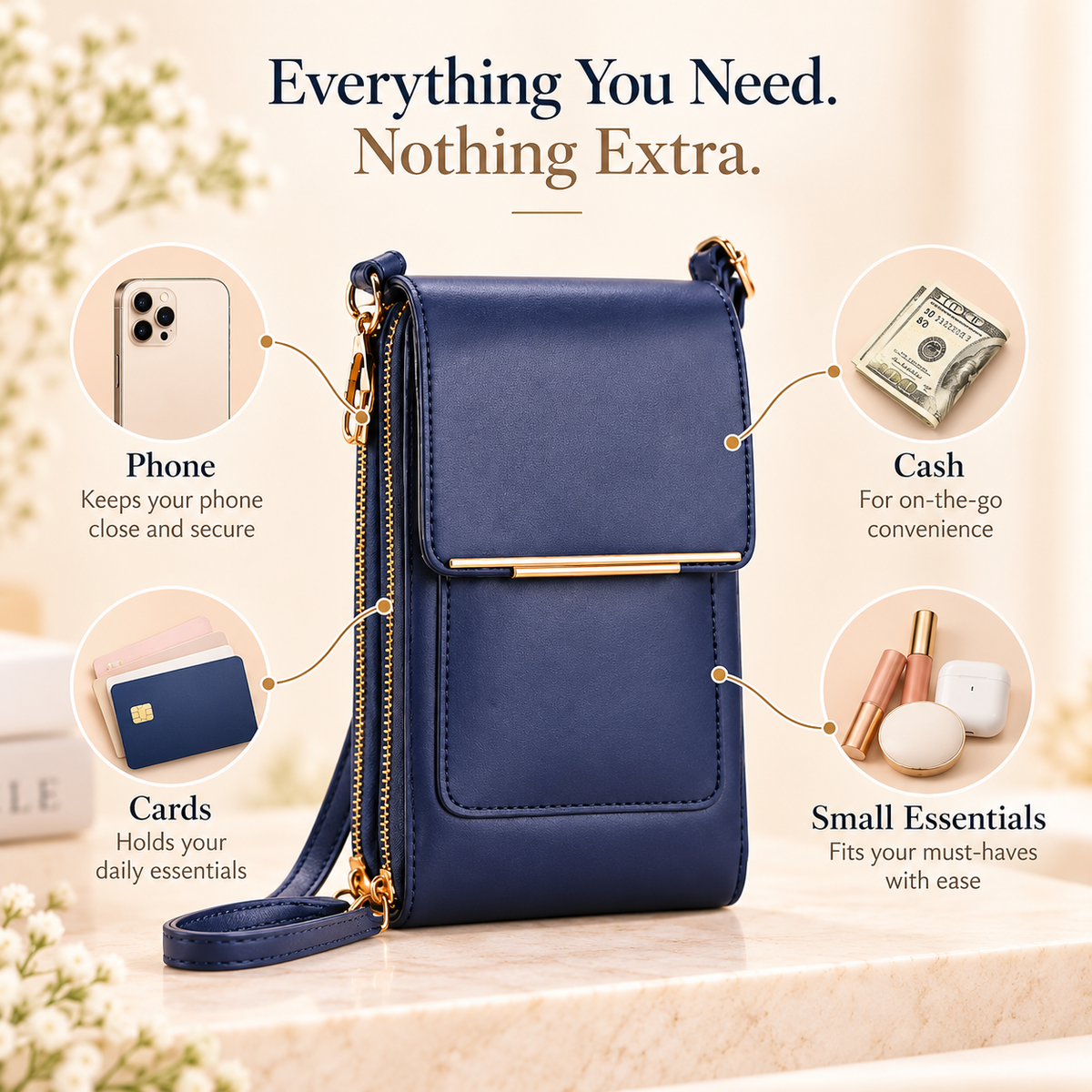 ✨💄📱Mini Crossbody Phone Bag – Keep Your Essentials Close & Go Hands-Free