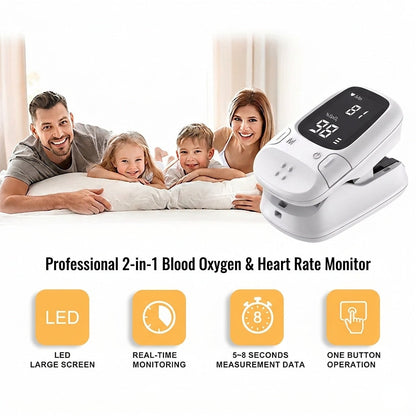 💙Portable Digital Wellness Device – 🩺Compact Design, One-Touch Operation & Easy-to-Read Display