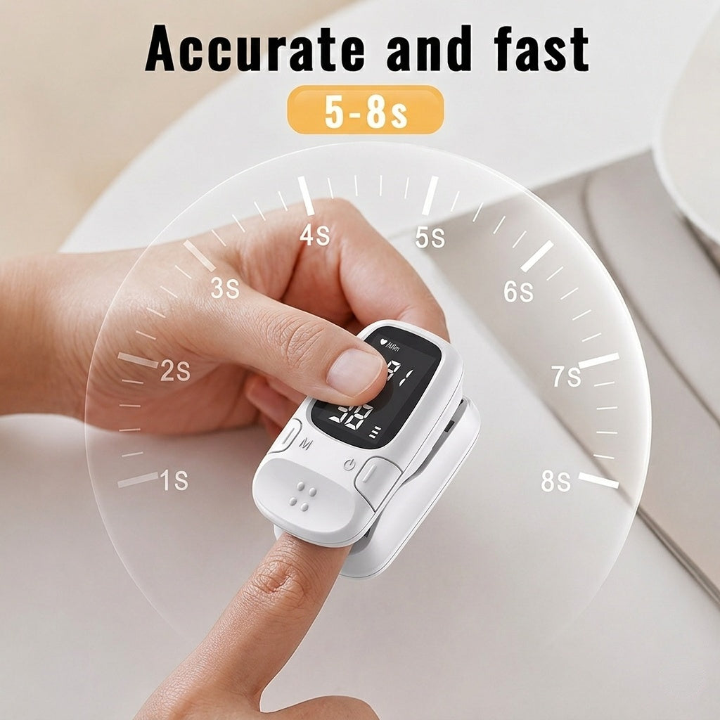 💙Portable Digital Wellness Device – 🩺Compact Design, One-Touch Operation & Easy-to-Read Display