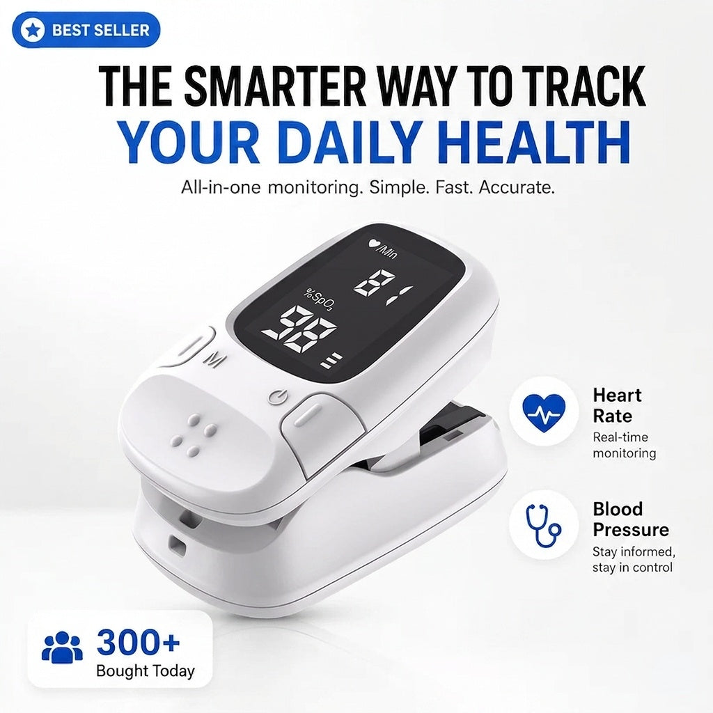 💙Portable Digital Wellness Device – 🩺Compact Design, One-Touch Operation & Easy-to-Read Display
