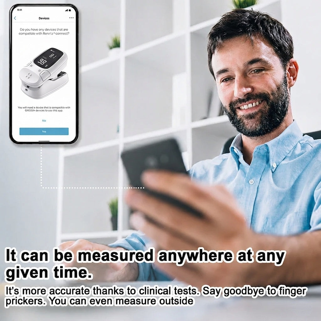 💙Portable Digital Wellness Device – 🩺Compact Design, One-Touch Operation & Easy-to-Read Display
