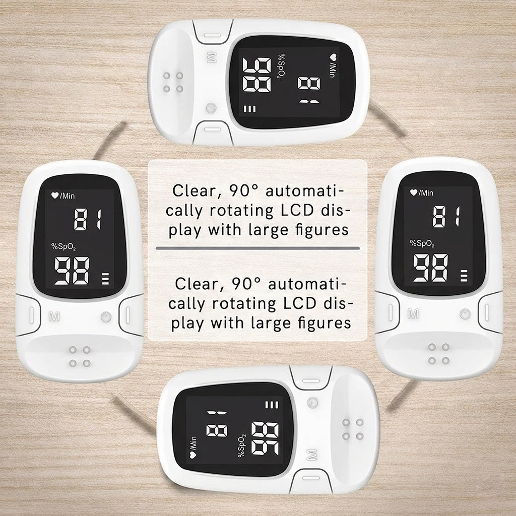 💙Portable Digital Wellness Device – 🩺Compact Design, One-Touch Operation & Easy-to-Read Display
