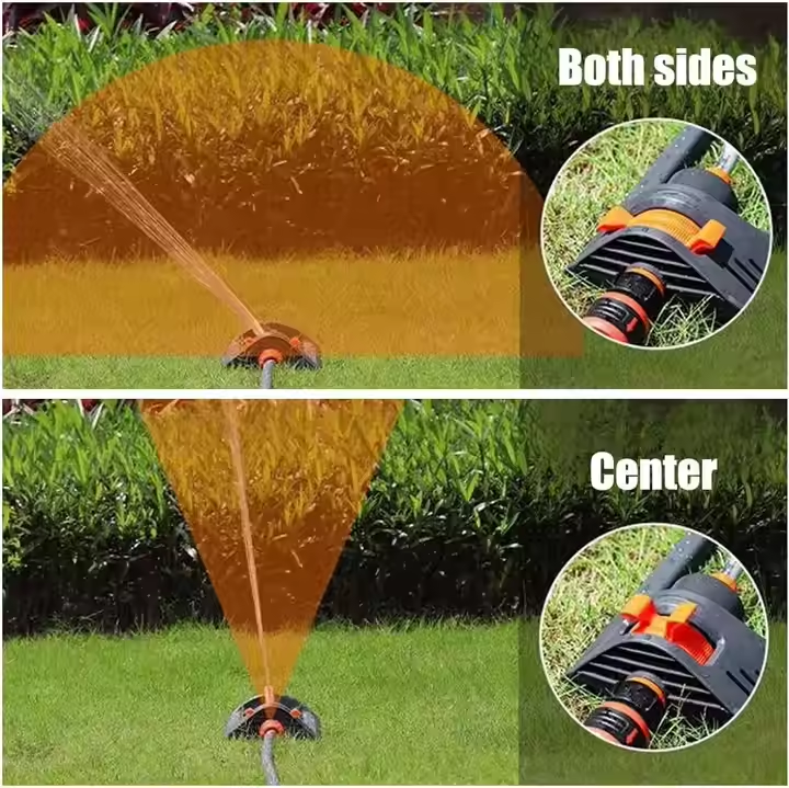 32FT Oscillating Lawn Sprinkler – Wide Coverage & 4 Spray Modes
