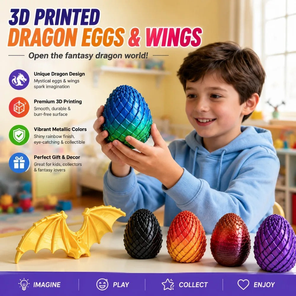 3D Printed Twisted Dragon Egg – Sensory Fidget & Stress Relief Toy