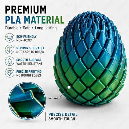 3D Printed Twisted Dragon Egg – Sensory Fidget & Stress Relief Toy