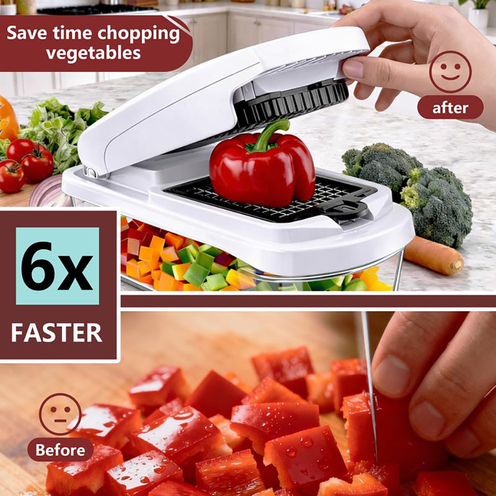 15 In 1 Multifunctional Food Cutter Vegetable Chopper 8 Different Blades With Container Slicers Dicer For Kitchen Cooking