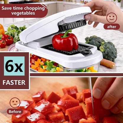 15 In 1 Multifunctional Food Cutter Vegetable Chopper 8 Different Blades With Container Slicers Dicer For Kitchen Cooking