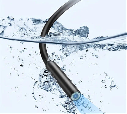 Endoscope camera head under water