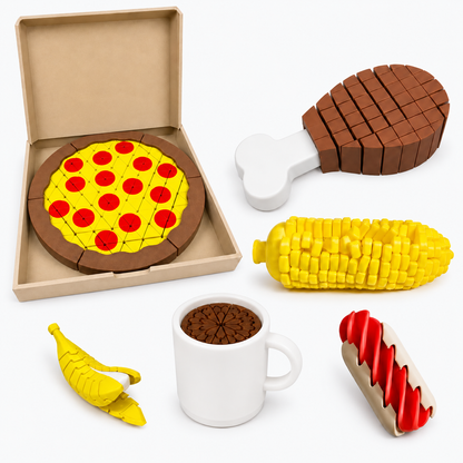 🖨️3D Printed Food Fidget Toys – No Printer Needed