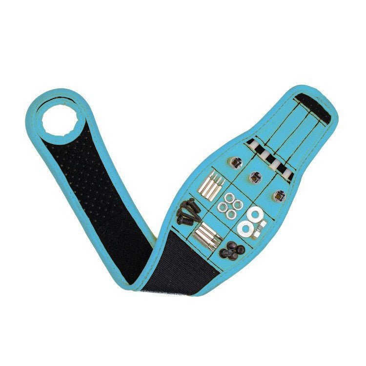 Magnetic Tool Wristband, Magnetic Wrist Holder for Screws Drill Bits Nuts, One Size for Left & Right Hand