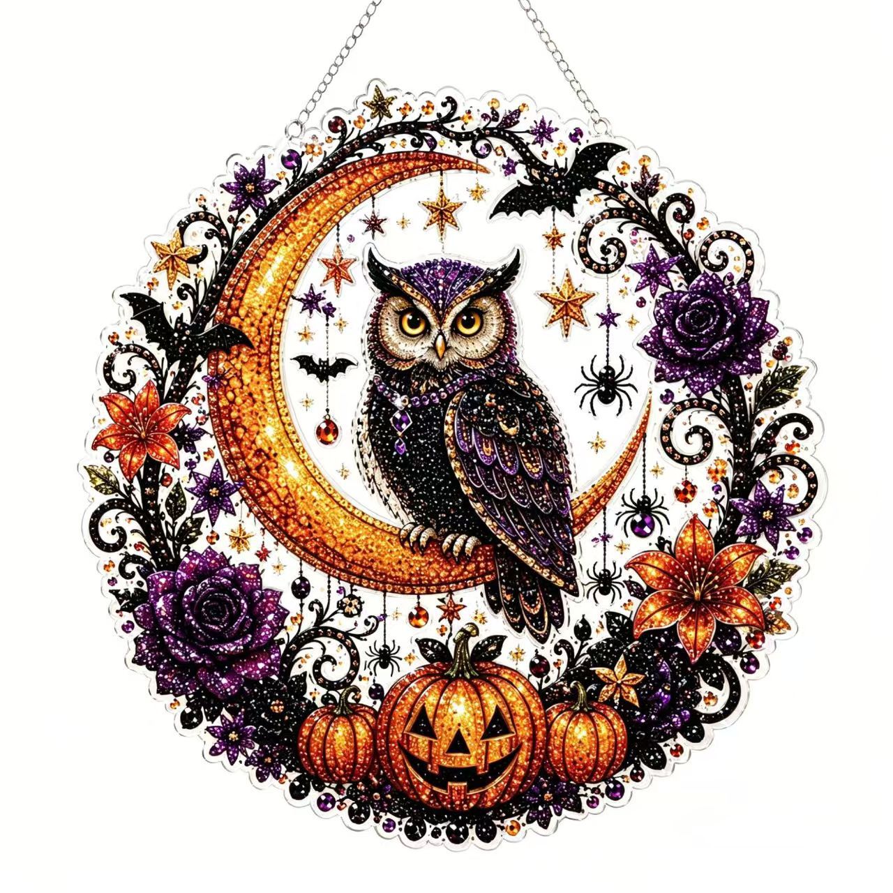 🎃Halloween Jack‑o'‑Lantern Perler Beads DIY Craft Kit, Pumpkin Fuse Bead Set for Kids Halloween Party Decor & Pixel Art Projects