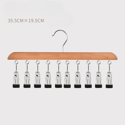 🔥Closet Organizer with 10 Clips - Space Saving Hanging Closet Organizer